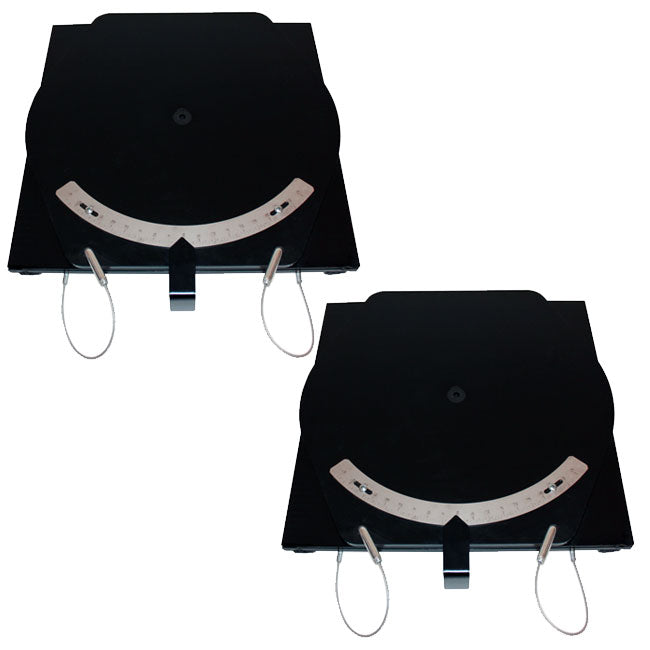 QSP 25-131-P Pair of Wheel Alignment Medium-Duty Turnplates with pointer - 25-131-P