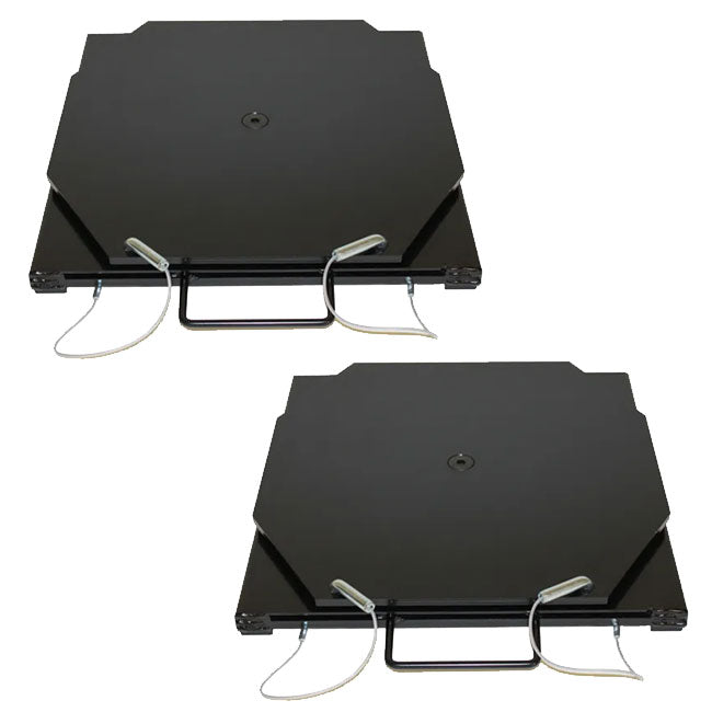 QSP 25-140-B Pair of Wheel Alignment Passenger Mild Steel Turnplates - 25-140-B
