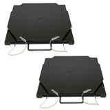 QSP 25-140-B Pair of Wheel Alignment Passenger Mild Steel Turnplates - 25-140-B