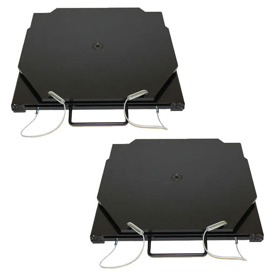 QSP 25-140-B Pair of Wheel Alignment Passenger Mild Steel Turnplates - 25-140-B