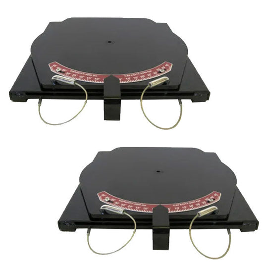 QSP 25-140-P Pair of Wheel Alignment Mild Steel Pointer Plate Turnplates - 25-140-P