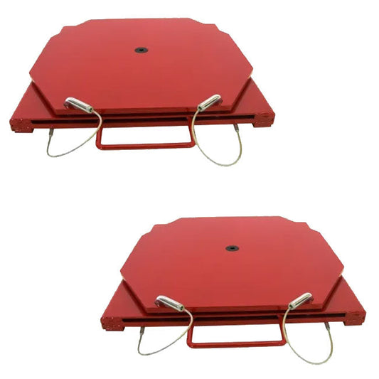 QSP 25-140 Pair of Wheel Alignment Passenger Mild Steel Turnplates - 25-140