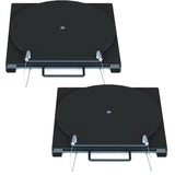 QSP 25-150 Pair of Wheel Alignment Passenger Mild Steel Turnplates - 25-150