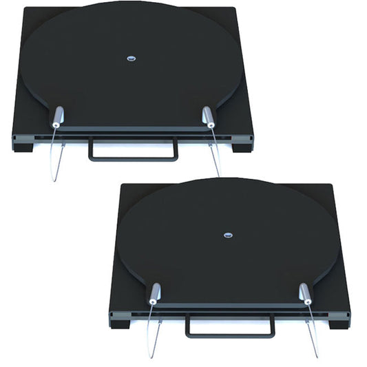 QSP 25-150 Pair of Wheel Alignment Passenger Mild Steel Turnplates - 25-150
