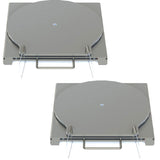 QSP 25-150-SS Pair of Wheel Alignment Stainless Steel Turnplates with handles for BendPak Rack - 25-150-SS