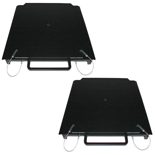 QSP 25-24-B Pair of Wheel Alignment HD Truck Turnplates with handles - 25-24-B