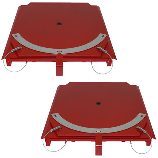 QSP 25-24-P Pair of Wheel Alignment Heavy-Duty Truck Turnplates with POINTER - 25-24-P