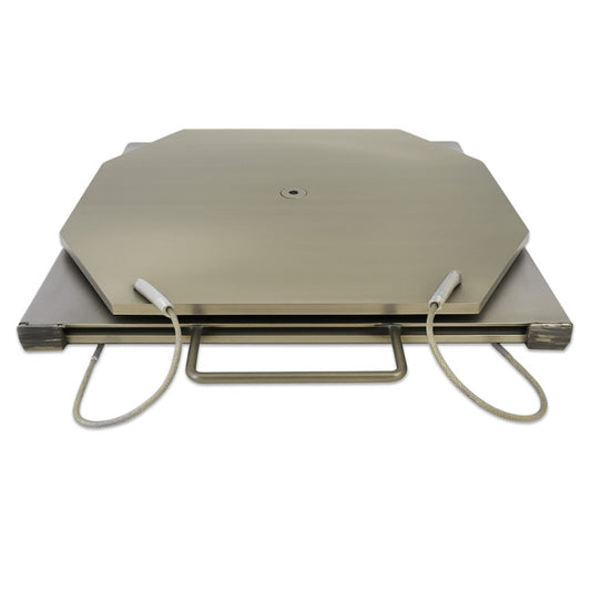 QSP 25-500 4500lbs Capacity Stainless Steel Turn Plates with Handles by QSP