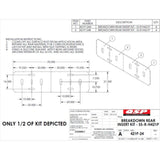 QSP 421P SS Insert kit for Rear Slip Plate-L421/L424. 21.5" x 78.5" plus hardware replacement part