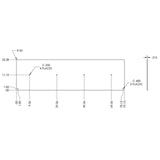 QSP 51-424-S L421/424 - 5/16" x 22.5" x 79 Top plate (Stainless Steel) (requires 2 per rack) Call for Quote replacement part