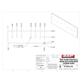 QSP 51-RX16-PS RX16 Rear Slip Plate Top 79-1/4 x 26 replacement part