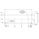 QSP 51-RX9L-S RX9L/12 Stainless Rear Plate79- 1/4 x 24 - 1 Plate - 2 required per Rack - Call for quote replacement part