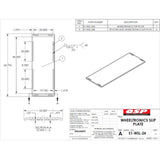 QSP 51-WSL-24 WheelTronics Top Plate for 24" Runways replacement part