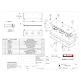 QSP 6000-11 (2) 19" x 60" Rear Slip Plate with Stainless Steel Inserts replacement part