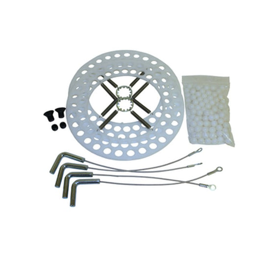 QSP CH-11-MD Carbon MEDIUM DUTY Turn Plate Repair Kit includes: (120) 1/2" Acetal balls, (2) zinc internal washers, (8) carbon springs, (2) carbon top screws, (2) carbon bottom set screws, (2) MD retainers (4) lock pins replacement part
