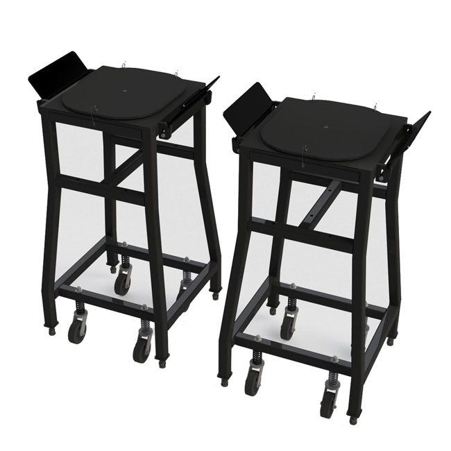 QSP DB-20K Pair of Stands include built in Turnplates - DB-20K