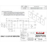 QSP SS-H-RX SS Insert for Rear Slip Plate of an RX Rack 23 X 78-7/8 Power Slide replacement part