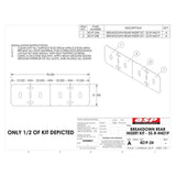 QSP SS-R-H421P SS Insert kit for Rear Slip Plate-L421/L424. Includes (2) inserts and 41-77-600 repair kit - 21-1/2" x 78-1/2" replacement part