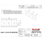 QSP SS-R-H4P SS Insert kit for Rear Slip Plate-L401/L404 / RLHD. Includes (2) inserts and 41-76-QS repair kit 21-1/2" x 59" replacement part