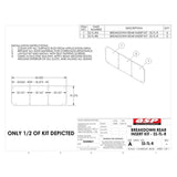 QSP SS-TL-R SS Insert for Rotary Rear Slip Plate (2 inserts) 19-3/8" x 54-1/2" replacement part