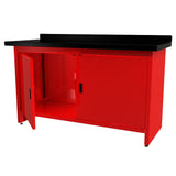 QSP WB-200-30 Steel Work Bench with Doors & Enclosed Cabinet - WB-200-30