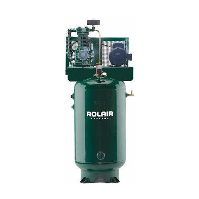 ROLAIR V5380K30 5 HP 80 Gallon Vertical Two-Stage Three-Phase Stationary Air Compressor - K30 Pump - Model V5380K30