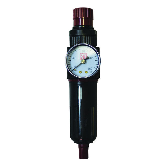RTi FR250-G Filter/Regulator 1/4 in. inlet/outlet, 0-120 psi with gauge