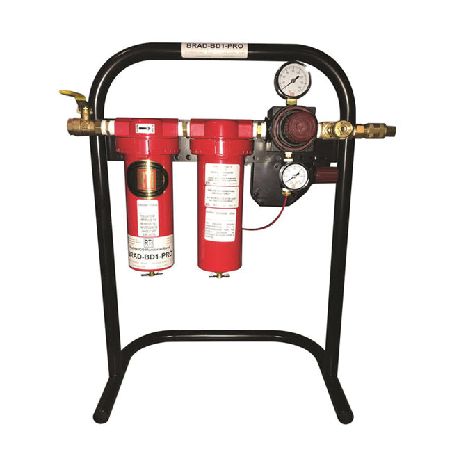 RTi BRAD-BD1-PRO Pre-filter Combo, CO Monitor w/ Regulator and Gauge and Stand