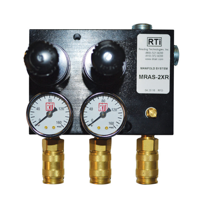 RTi MRAS-2XR Multi-Regulator Air Manifold with Dual Regulators