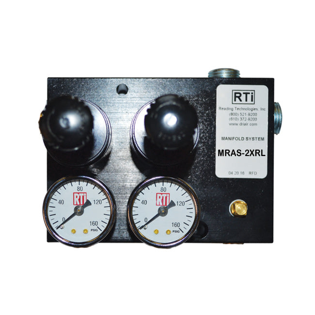 RTi MRAS-2XRL Multi-Regulator Air Manifold without Quick Disconnects