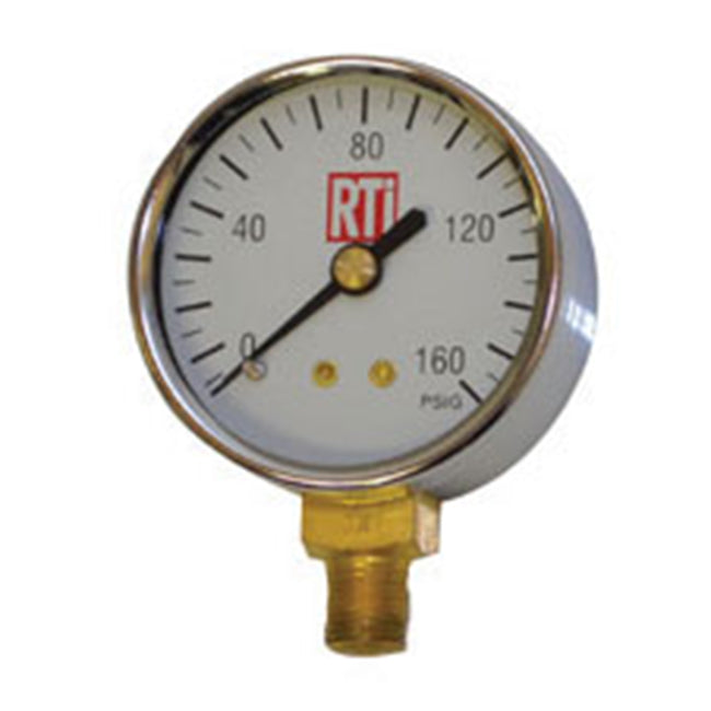 RTi PG-160 Pressure Gauge, 0–160 PSI, 2 in. Diameter