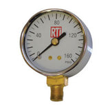RTi PG-160 Pressure Gauge, 0–160 PSI, 2 in. Diameter