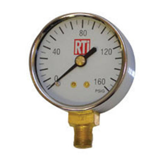 RTi PG-160 Pressure Gauge, 0–160 PSI, 2 in. Diameter