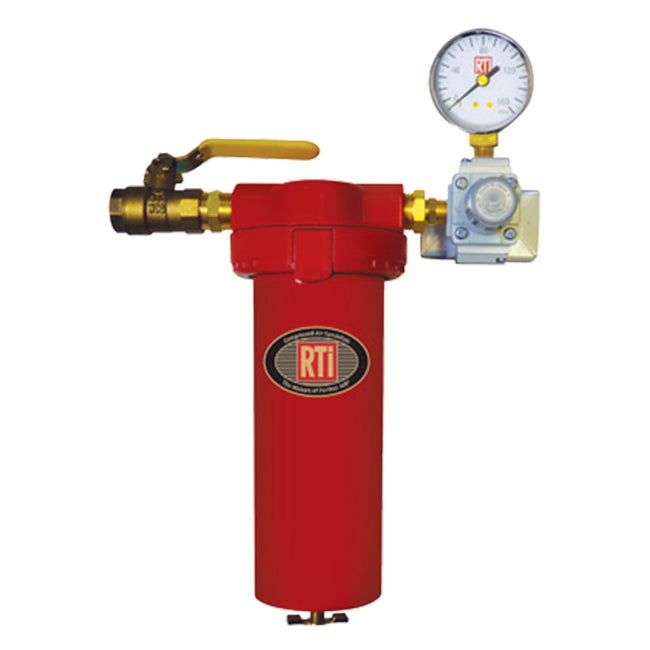 RTi STEALTH 3050B Filter 1/2 in. Inlet, 3/8 in. Regulated Outlet With Gauge
