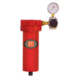 RTi V104-BR Filter, 1/2 in. Inlet, Regulated 1/4 in. Outlet With Gauge