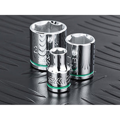 SK Tools - 31 Piece 3/8 in.- Drive, 6 Point, Standard & Deep, Metric Chrome Socket Set