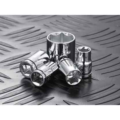 SK Tools - 30 Piece 3/8 in.- Drive, 6 Point, Standard & Deep, SAE Chrome Socket Set
