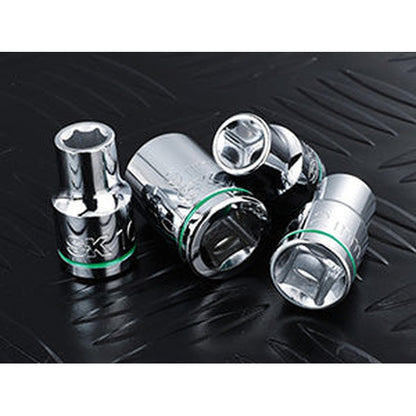 SK Tools - 31 Piece 1/2 in.- Drive, 6 Point, Standard & Deep, Metric Chrome Socket Set