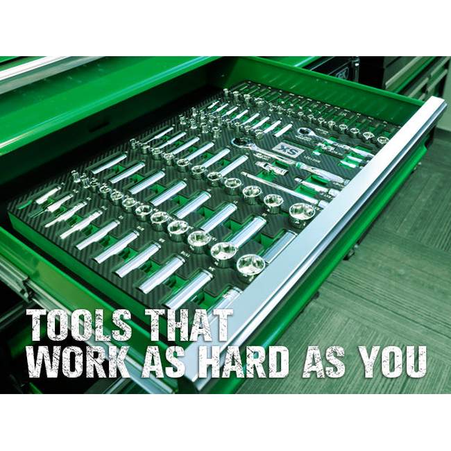 SK Tools - 1/4 in.- & 3/8 in.- Drive, 105 Piece, 6 Point, Shallow & Deep, SAE & Metric Chrome Socket Set