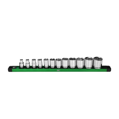 SK Tools - 3/8 in.- Drive, 12 Piece, 6 Point, Standard, SAE Chrome Socket Set