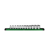 SK Tools - 3/8 in.- Drive, 12 Piece, 6 Point, Standard, Metric Chrome Socket Set