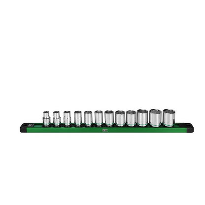 SK Tools - 3/8 in.- Drive, 12 Piece, 6 Point, Standard, Metric Chrome Socket Set