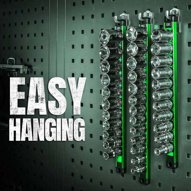 SK Tools - 1/2 in.- Drive, 11 Piece, 6 Point, SAE, Standard Chrome Socket Set