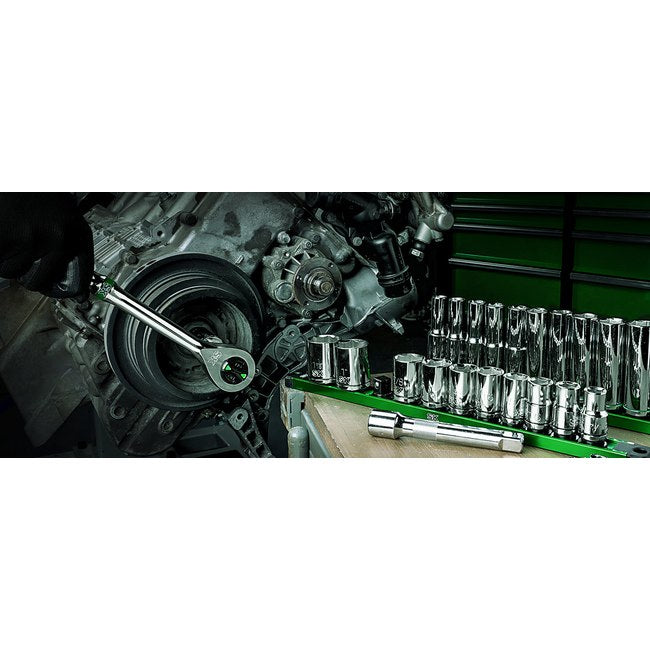 SK Tools - 1/2 in.- Drive, 11 Piece, 6 Point, SAE, Standard Chrome Socket Set