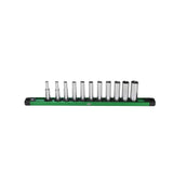 SK Tools - 1/4 in.- Drive, 11 Piece, 6 Point, Deep, SAE Chrome Socket Set