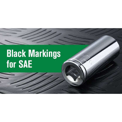 SK Tools - 1/2 in.- Drive, 11 Piece, 6 Point, SAE, Deep Chrome Socket Set