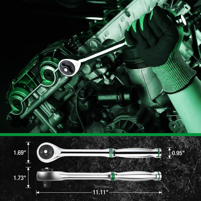 SK Tools - 49 Piece 1/2 in.- Drive, 6 Point, Standard & Deep, SAE & Metric Chrome Socket Set