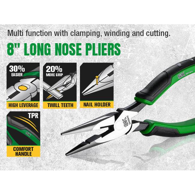SK Tools - 5 Piece Dual-Material Multi-Purpose Pliers Set