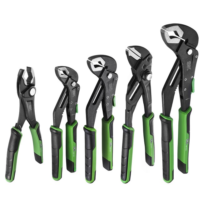 SK Tools - 5 Piece Dual-Material Multi-Purpose Pliers Set