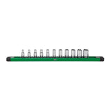 SK Tools - 1/4 in.- Drive, 11 Piece, 6 Point, SAE, Standard Chrome Socket Set